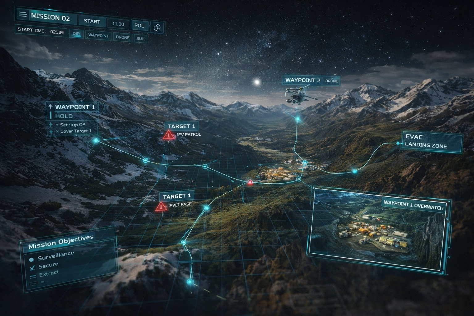 Mission Planner – 3D tactical mission planning and visualization